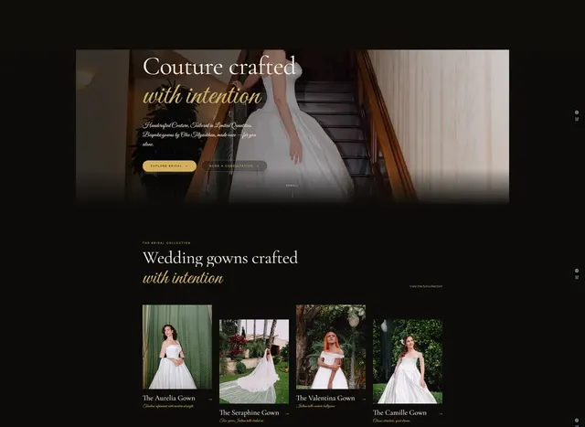 OT Haute Couture website, built by Greenflow SEM