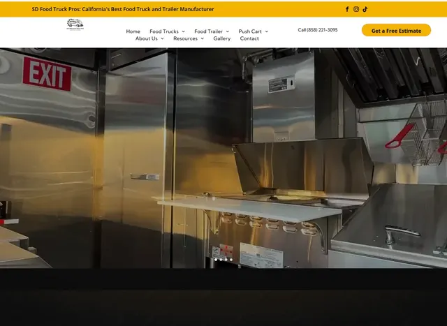 SD Food Truck Pros website, built by Greenflow SEM